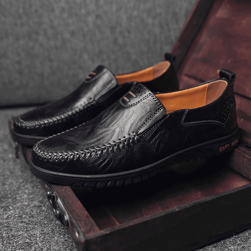 Men's Leather Moccasin Pisa Verno